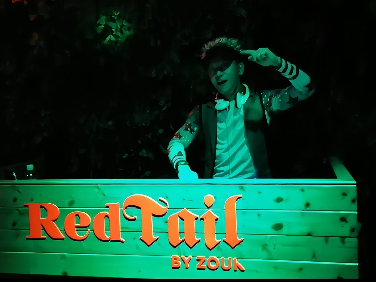 DJ Will in the booth at RedTail by Zouk